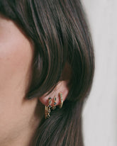 Eve Black Diamonds Hoop Earrings